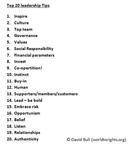 Top 20 leadershi[p tips
