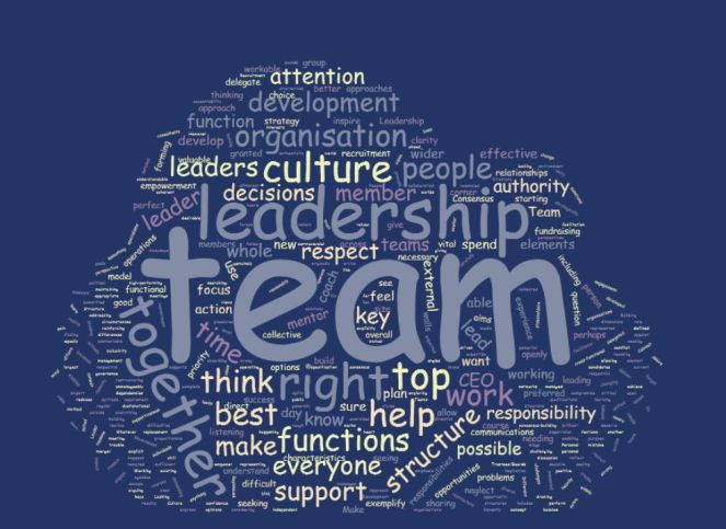 leadership team wordcloud